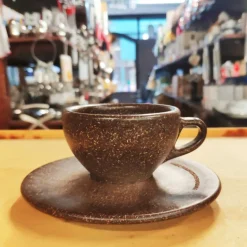 Tasse expresso en marc de café