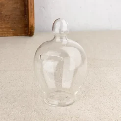 Tirelire en verre