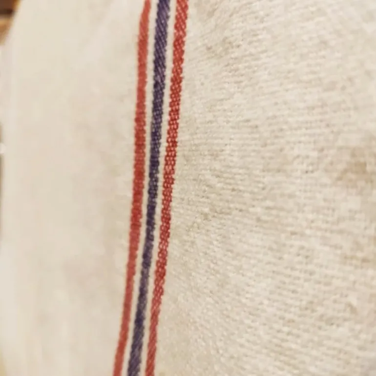 Torchon au mètre - Tricolore blanc