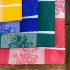 Torchon Jacquard coton et lin
