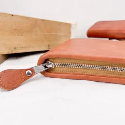Étui à crayons en cuir naturel