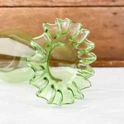 Verre de lampe vert Ø 65 mm