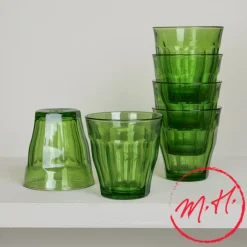 6 verres Picardie Duralex - Vert