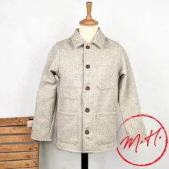 Veste en laine écrue Le Laboureur