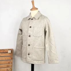 Veste en laine écrue Le Laboureur