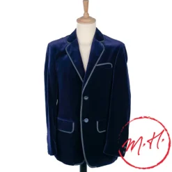 Veste Gardian Homme Velours Bleu