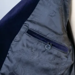 Veste Gardian Homme Velours Bleu