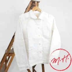 Veste moleskine blanche Femme Mont Saint Michel