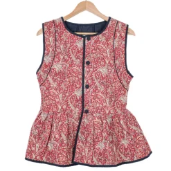 Veste sans manche réversible cachemire