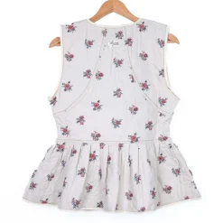 Veste sans manche réversible fleurie