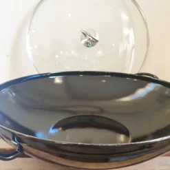 Wok émaillé noir Ø36
