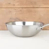 Wok tricouche en inox