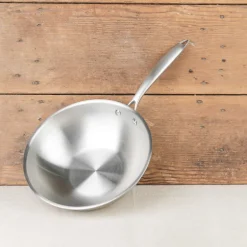 Wok tricouche en inox