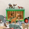 Zoo et ses animaux en bois